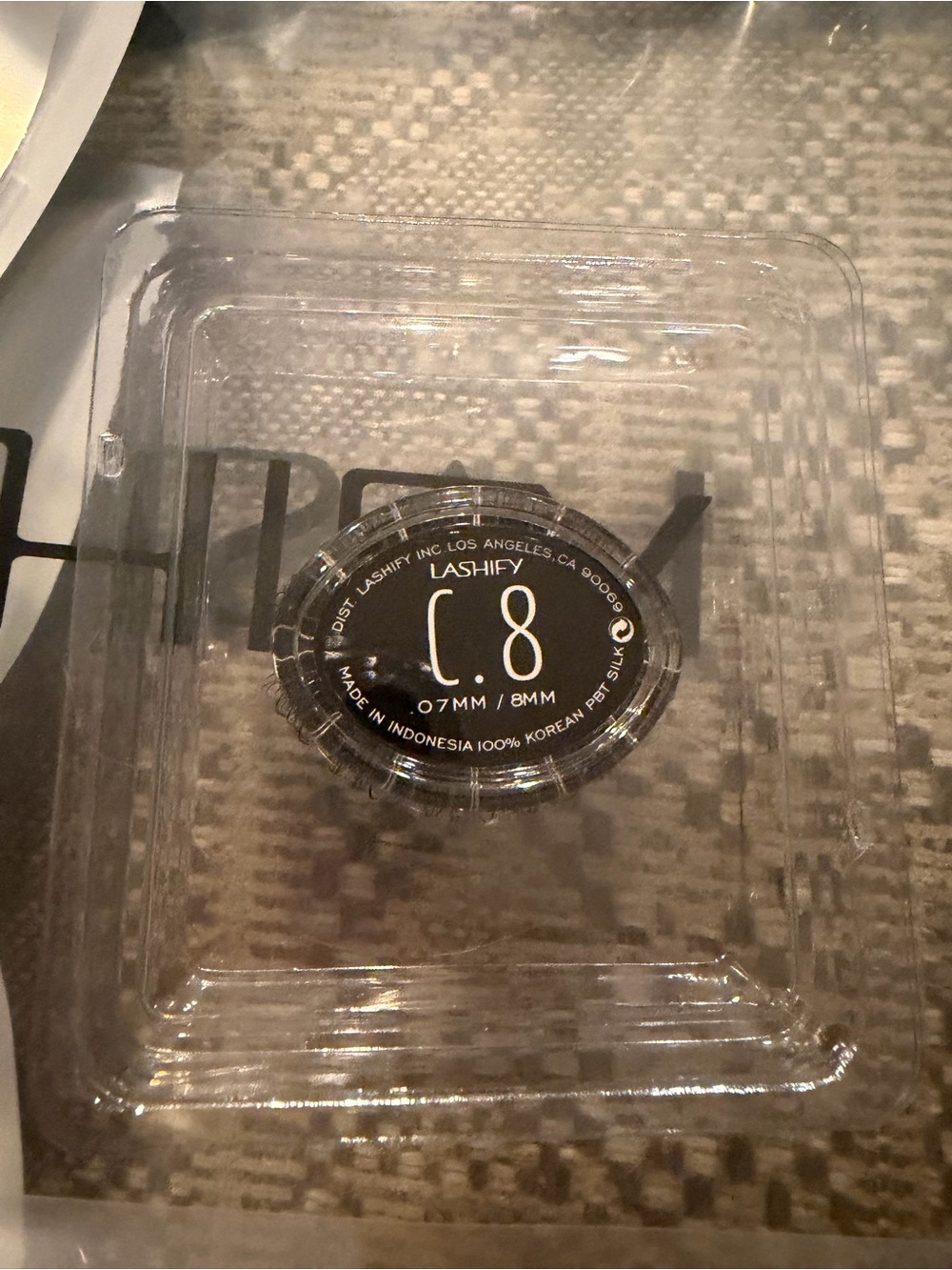 LASHIFY Black C.8 & B 10 Individual Lash Trays. Both new unused. $25 for 2 trays